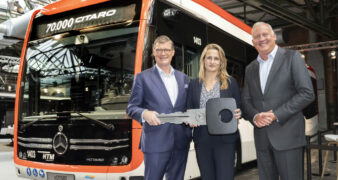 Rekord: 70.000 Citaro von Mercedes-Benz – der vollelektrisch angetriebene Jubiläumsbus eCitaro fährt in den Niederlanden70,000 Citaro buses from Mercedes-Benz – the all-electric eCitaro anniversary bus is on the road in the Netherlands