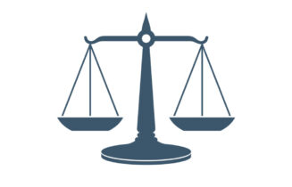 Modern Scale of Justice Logo Template Illustration Design