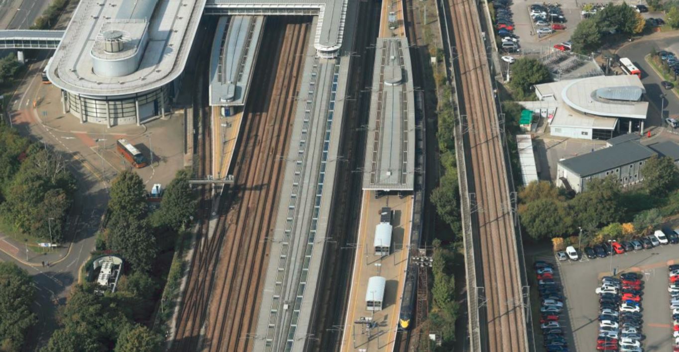 RAIL Ashford International aerial