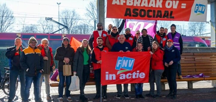 OV Actie vakbonden FNV