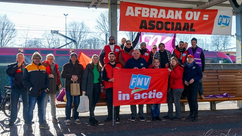 OV Actie vakbonden FNV